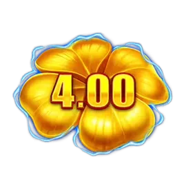 Gold clover Bonus symbol carrying a cash value in Lightning Clovers